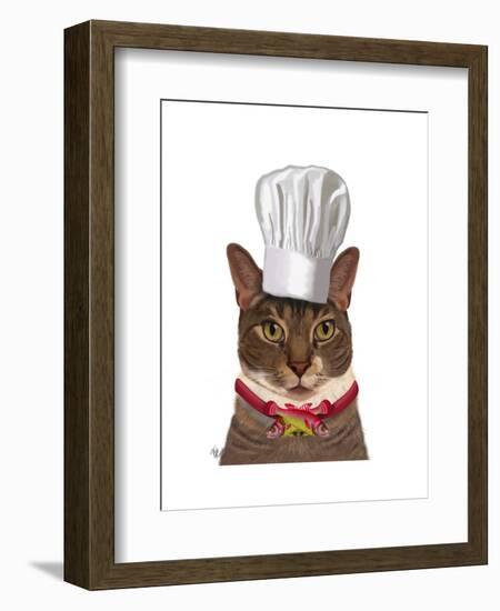 Cat Chef-Fab Funky-Framed Art Print