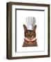 Cat Chef-Fab Funky-Framed Art Print