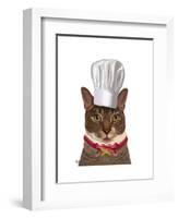 Cat Chef-Fab Funky-Framed Art Print