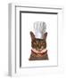 Cat Chef-Fab Funky-Framed Art Print