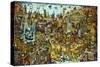 Cat City 2-Bill Bell-Stretched Canvas