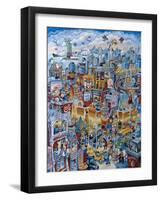 Cat City Blues-Bill Bell-Framed Giclee Print