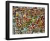 Cat City-Bill Bell-Framed Giclee Print