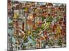 Cat City-Bill Bell-Mounted Giclee Print