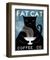 Cat Coffee Co.-Ryan Fowler-Framed Art Print