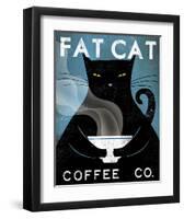 Cat Coffee Co.-Ryan Fowler-Framed Art Print