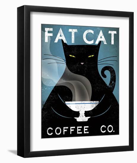 Cat Coffee Co.-Ryan Fowler-Framed Art Print