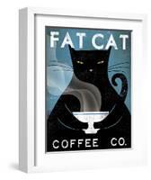 Cat Coffee Co.-Ryan Fowler-Framed Art Print