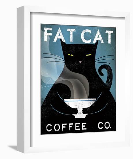 Cat Coffee Co.-Ryan Fowler-Framed Art Print