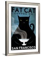 Cat Coffee-Ryan Fowler-Framed Art Print