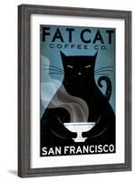 Cat Coffee-Ryan Fowler-Framed Art Print