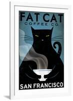 Cat Coffee-Ryan Fowler-Framed Art Print