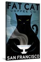 Cat Coffee-Ryan Fowler-Stretched Canvas