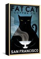 Cat Coffee-Ryan Fowler-Framed Stretched Canvas