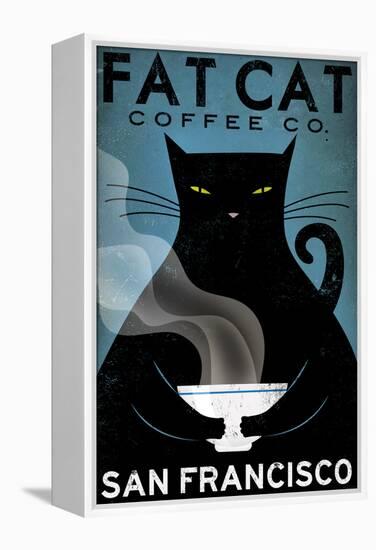 Cat Coffee-Ryan Fowler-Framed Stretched Canvas