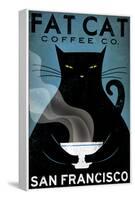 Cat Coffee-Ryan Fowler-Framed Stretched Canvas