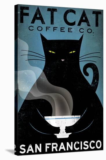 Cat Coffee-Ryan Fowler-Stretched Canvas