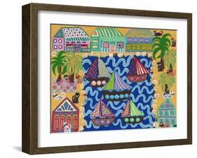 Cat Commune-Kerri Ambrosino-Framed Giclee Print