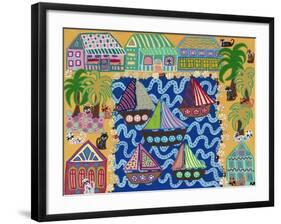 Cat Commune-Kerri Ambrosino-Framed Giclee Print