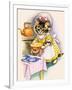 Cat Cooking a Pie-null-Framed Giclee Print