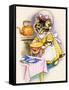 Cat Cooking a Pie-null-Framed Stretched Canvas