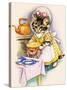 Cat Cooking a Pie-null-Stretched Canvas