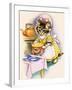 Cat Cooking a Pie-null-Framed Giclee Print