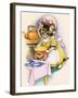 Cat Cooking a Pie-null-Framed Giclee Print