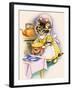 Cat Cooking a Pie-null-Framed Giclee Print