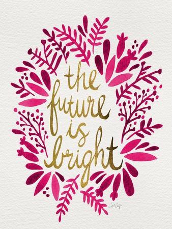 Future is Bright - Pink and Gold