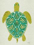 Sea Turtle in Lime-Cat Coquillette-Framed Art Print