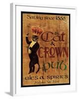 Cat & Crown Pub-Jason Giacopelli-Framed Art Print