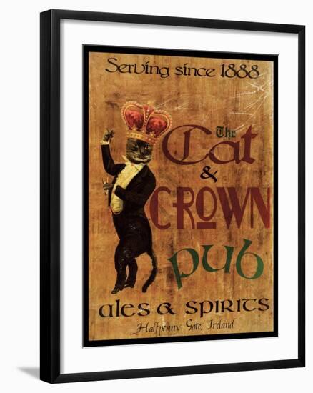 Cat & Crown Pub-Jason Giacopelli-Framed Art Print