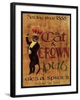 Cat & Crown Pub-Jason Giacopelli-Framed Art Print