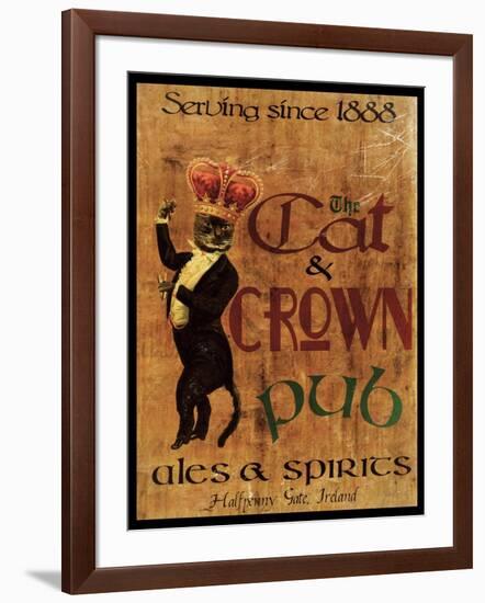 Cat & Crown Pub-Jason Giacopelli-Framed Art Print