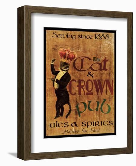 Cat & Crown Pub-Jason Giacopelli-Framed Art Print