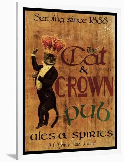 Cat & Crown Pub-Jason Giacopelli-Framed Art Print