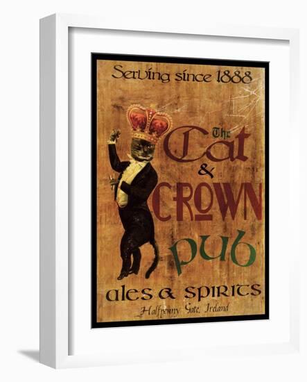 Cat & Crown Pub-Jason Giacopelli-Framed Art Print