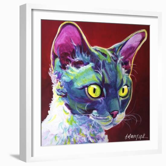 Cat - Devon Rex-Dawgart-Framed Giclee Print