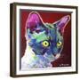 Cat - Devon Rex-Dawgart-Framed Giclee Print