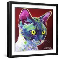 Cat - Devon Rex-Dawgart-Framed Giclee Print