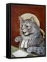 Cat Dressed as a Judge-Louis Wain-Framed Stretched Canvas