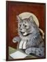 Cat Dressed as a Judge-Louis Wain-Framed Photographic Print
