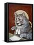 Cat Dressed as a Judge-Louis Wain-Framed Stretched Canvas