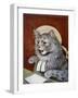 Cat Dressed as a Judge-Louis Wain-Framed Photographic Print