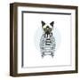 Cat Dressed up in Frock-Olga_Angelloz-Framed Art Print