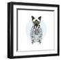 Cat Dressed up in Frock-Olga_Angelloz-Framed Art Print