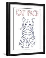 Cat Face-Kristine Hegre-Framed Giclee Print