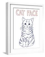 Cat Face-Kristine Hegre-Framed Giclee Print