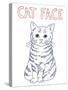 Cat Face-Kristine Hegre-Stretched Canvas